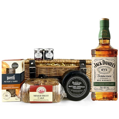 Jack Daniels Tennessee Rye Whiskey 70cl Premium Gift Hamper – Luxury Food & Drink Hamper
